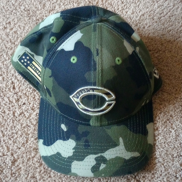 New Era Camo Cincinnati Reds Hats Medium/Large - Picture 1 of 5